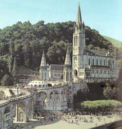 The basilica of Lourdes