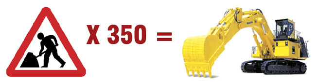 350 shovels replaced by a mechanical shovel 350 shovels replaced by a mechanical shovel