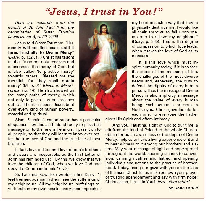 Jesus, I trust in you