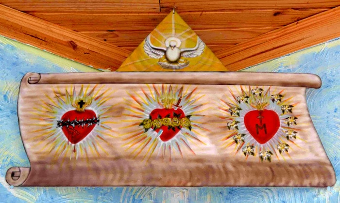 The Three Sacred Hearts and the Holy Spirit The Three Sacred Hearts and the Holy Spirit