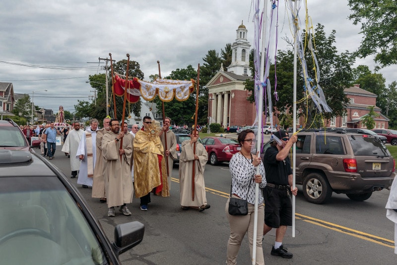 Eucharistic procession in Springfield Massachusetts Eucharistic procession in Springfield Massachusetts