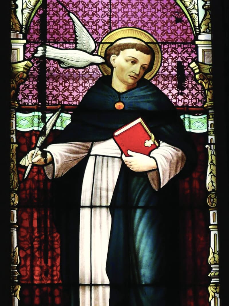 Saint Thomas Aquinas stained glass