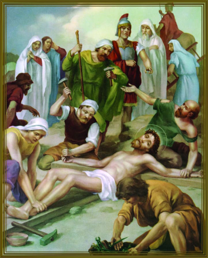 Way of the cross - tenth station