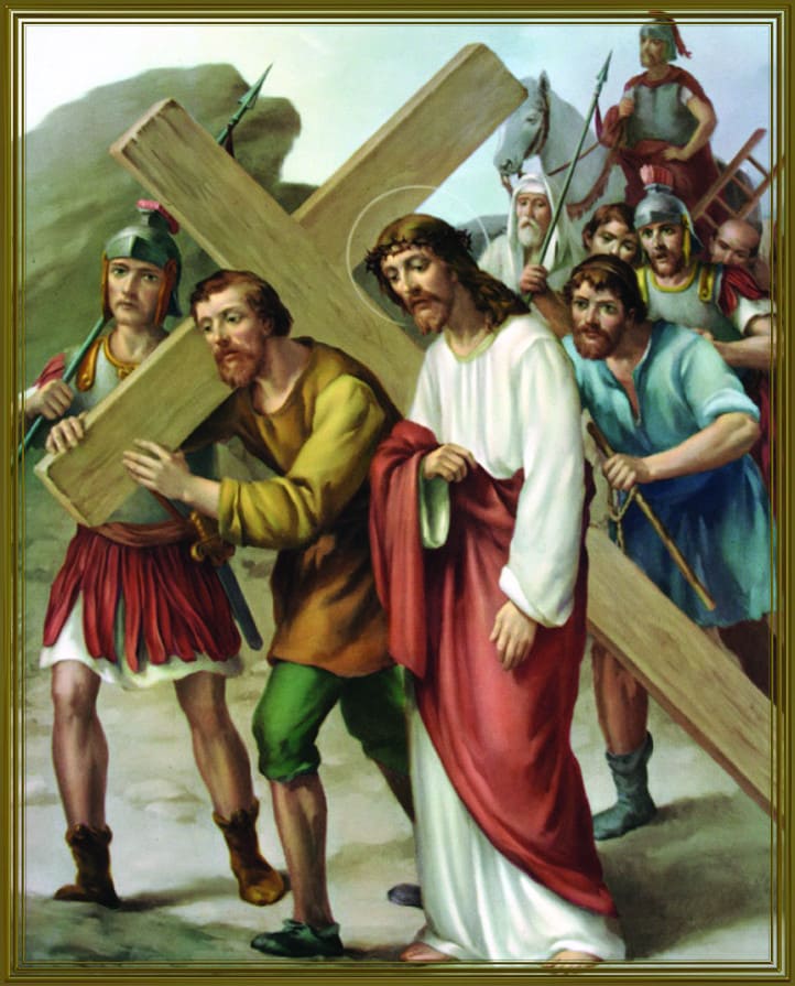 Way of the cross - fifth station