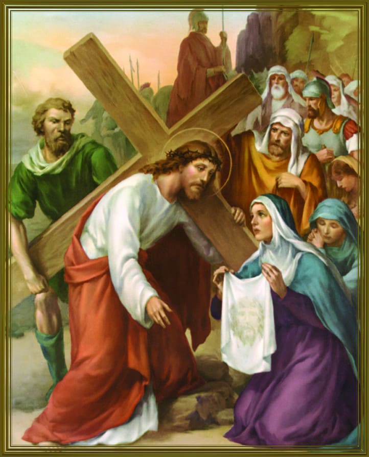 Way of the cross - sixth station