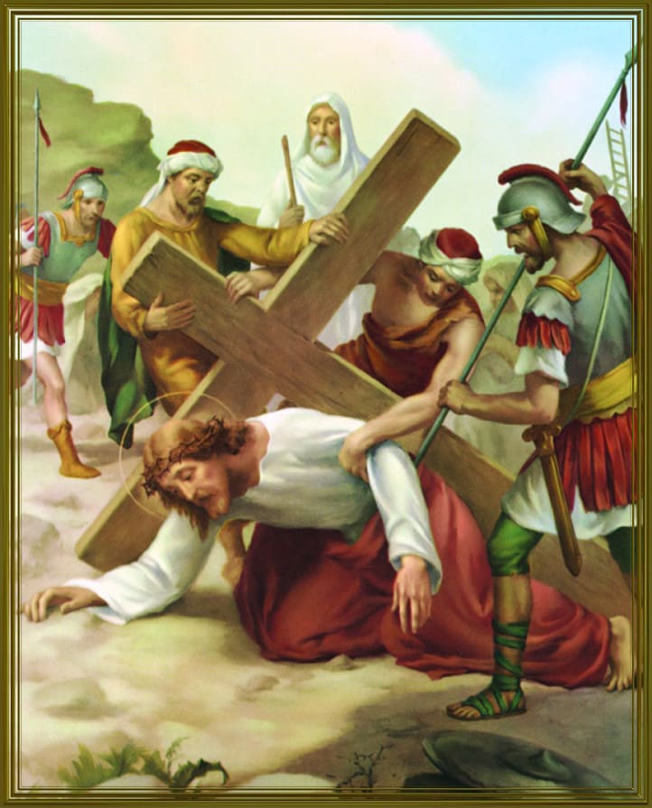 Way of the cross - seventh station