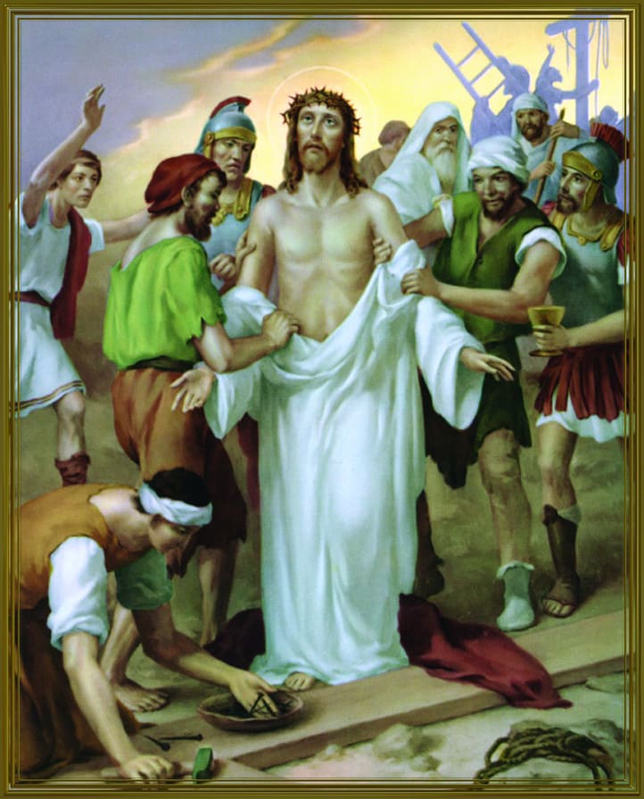 Way of the cross - nineth station